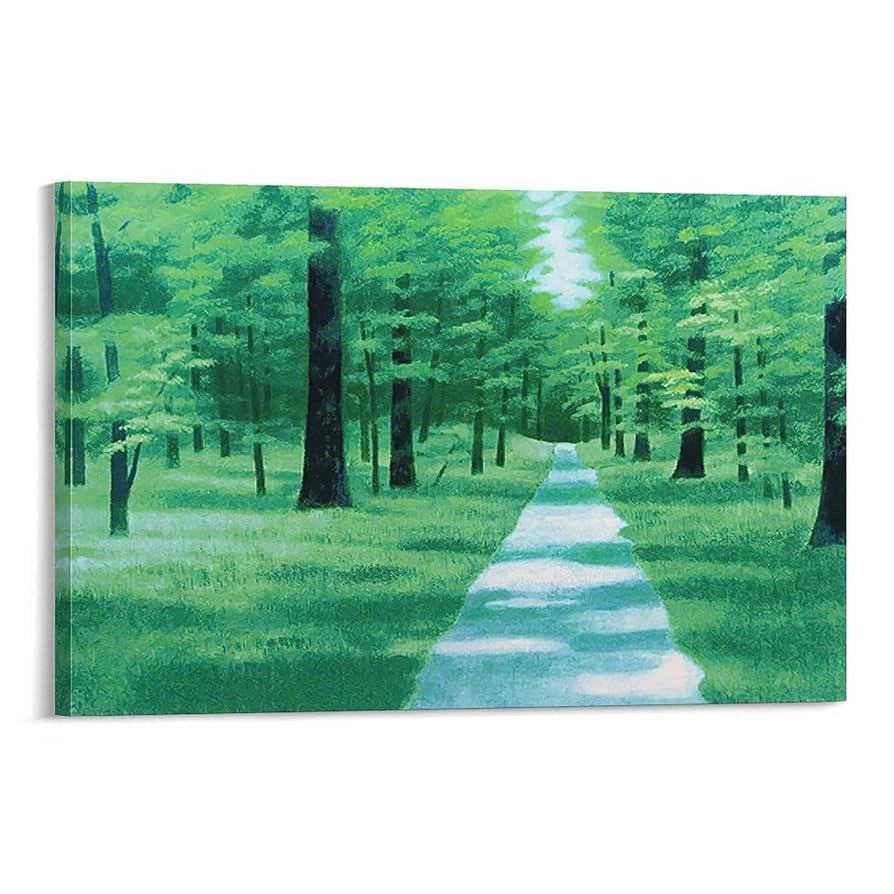 【新品】東山魁夷 『若葉の季節』複製画 　ポスター高級額付　風景画 新緑 新品】東山魁夷 『若葉の季節』複製画 ポスター高級額付 風景画